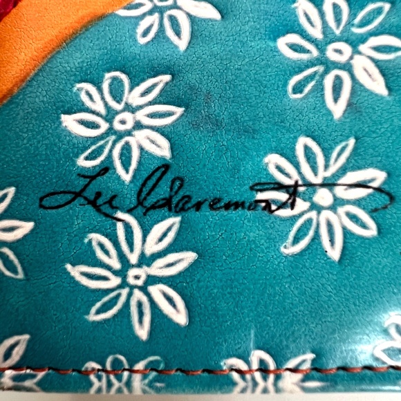 Cedar Paddle Canada LEE Claremont 3 1/2" Womens Orca Killer Whale Wallet 7” blue - Picture 3 of 6